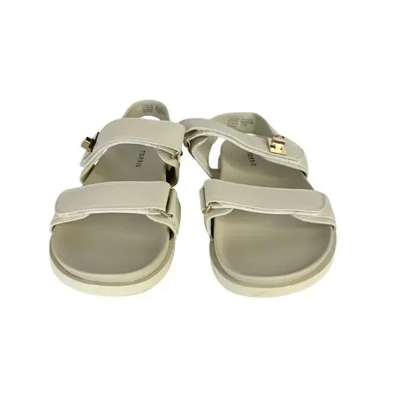 Torrid Ivory Chunky Strap Sandal Women’s Size 11 WW - Picture 3 of 10